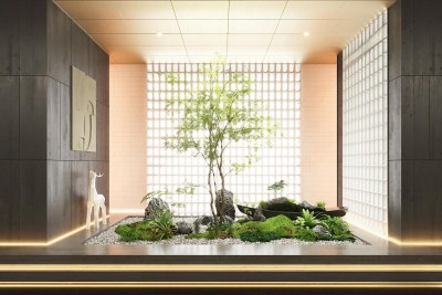 现代景观造景3D模型下载